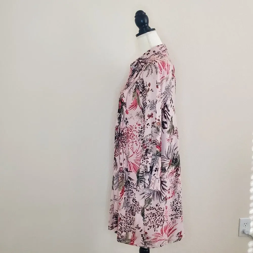 Stevie Hender Pink Floral Dress Medium
